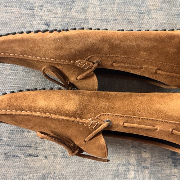 Aurelien Caramel Suede Driving Shoes Sz 40 Brand New - Picture 4 of 6